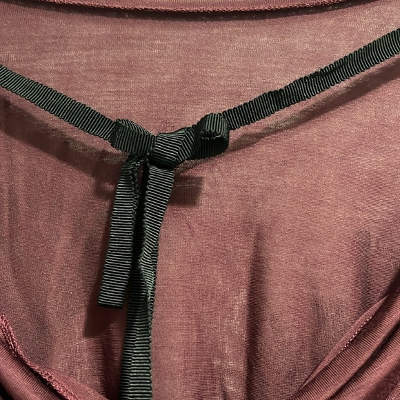 Burgundy Black Floral Top - Picture 9 of 9